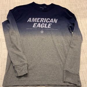 Men’s Navy & Gray American Eagle Outfitters Long Sleeve Tee